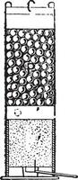 patroon, voor lefaucheux systeem jachtgeweer, wijnoogst gravure. vector