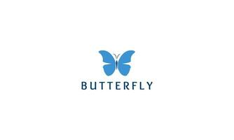 vlinder lijn logo vector