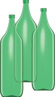 fles flessen glas containers voor wijn voor uitverkoop vector