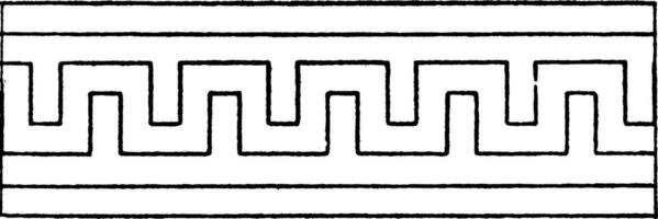 gemakkelijk tobben band beantwoordt achteruit, wijnoogst gravure. vector