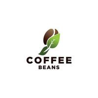 geselecteerd premie arabica koffie bonen, logo illustratie ontwerp sjabloon vector