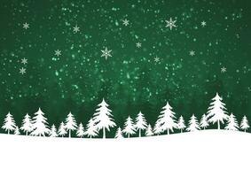 vakantie winter groen achtergrond voor vrolijk Kerstmis vector