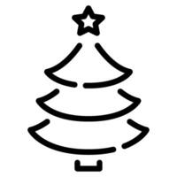 Kerstmis boom illustratie pictogrammen voor web, app, infografisch, enz vector