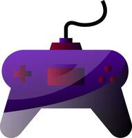 vector illustratie van een Purper gamepad Aan een wit achtergrond