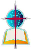 baptist kerk symbool vector illustratie Aan een wit achtergrond