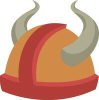 Viking helm, illustratie, vector op witte achtergrond