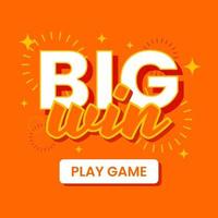 grote overwinning online game webbannersjabloon vector