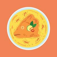 gulai kepala ikan vector illustratie