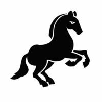 paard silhouet, paard, symbool, vector illustratie