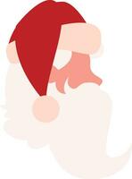 vrolijk Kerstmis de kerstman claus gezicht rood roze knal kunst vector