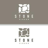 steen logo, premie elegant ontwerp, steen balans vector, stepping rots wandelen icoon illustratie ontwerp vector