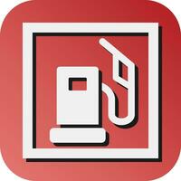 gas- station vector glyph helling achtergrond icoon voor persoonlijk en reclame gebruiken.