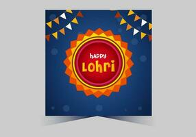 januari gelukkig lohri. Indië traditioneel viering dag illustratie vector achtergrond