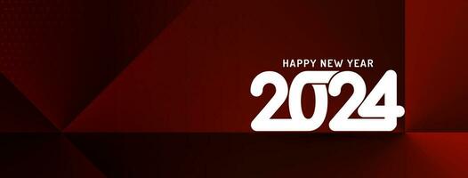 gelukkig nieuw jaar 2024 viering groet banier vector