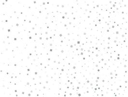patroon met zilver vierkanten. Kerstmis zilver plein confetti. feestelijk decor. vector illustratie.