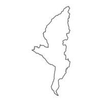 manicaland provincie kaart, administratief divisie van Zimbabwe. vector illustratie.