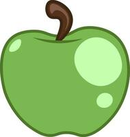 een groot groen appel vector of kleur illustratie