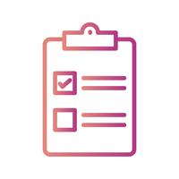 Vector checklist pictogram