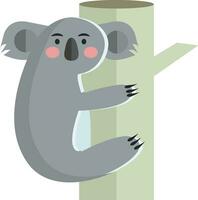 koala is beklimming boom vector of kleur illustratie