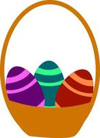 mand van Pasen eieren vector of kleur illustratie