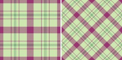 plaid textiel patroon van kleding stof vector achtergrond met een controleren naadloos Schotse ruit textuur.