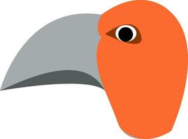 boos vogel met scherp bek vector of kleur illustratie