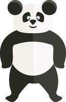 clip art van een staand panda vector of kleur illustratie