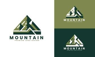 berg avontuur logo ontwerp concept vector sjabloon