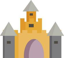 een tekenfilm kasteel vector of kleur illustratie