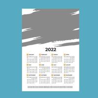 nieuwjaarskalender ontwerpsjabloon kalender 2022 vector