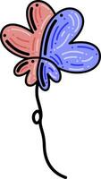 ballon clip art, illustratie, vector Aan wit achtergrond