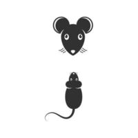 rat schattig vector pictogram ontwerp illustratie