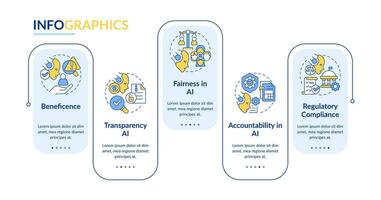 2d cyber wet vector infographics sjabloon met kleurrijk pictogrammen, gegevens visualisatie met 5 stappen, werkwijze tijdlijn grafiek.