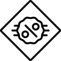 lijnpictogram voor korting vector