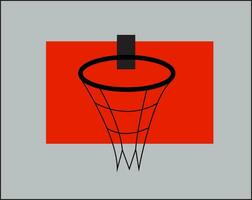 basketbal ring vector of kleur illustratie