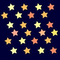 regelmatig patronen van de kleurrijk sterren over- zwart achtergrond, vector of kleur illustratie