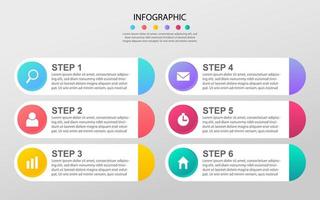 moderne zakelijke datavisualisatie. proces grafiek. abstracte elementen van grafiek, diagram met stappen, opties. vector zakelijke sjabloon voor presentatie. creatief concept voor infographic.