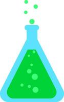 beeld van chemie - fles, vector of kleur illustratie.