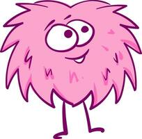 beeld van schattig monster, vector of kleur illustratie.