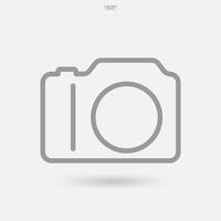 camerateken en symbool. fotopictogram of afbeeldingspictogram. vector. vector