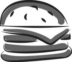 hamburger icoon vector of kleur illustratie