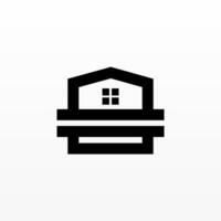 echt landgoed logo sjabloon. appartement logo ontwerp vector