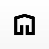 echt landgoed logo sjabloon. appartement logo ontwerp vector