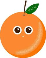 oranje fruit naar eten, vector of kleur illustratie.