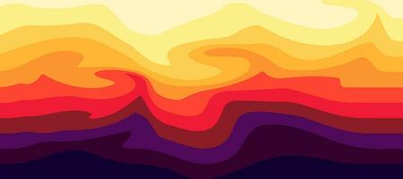 abstract zonsopkomst achtergrond met helder kleur vector