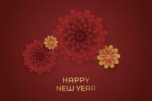 Chinese maan- nieuw jaar festival 2024 viering, gelukkig nieuw jaar achtergrond decoratief elementen. vector