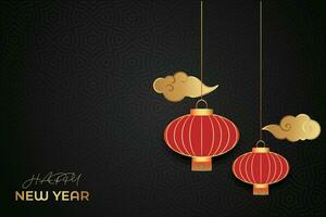 Chinese maan- nieuw jaar festival 2024 viering, gelukkig nieuw jaar achtergrond decoratief elementen. vector