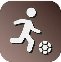 Amerikaans voetbal speler vector glyph helling achtergrond icoon voor persoonlijk en reclame gebruiken.