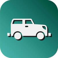 safari jeep vector glyph helling achtergrond icoon voor persoonlijk en reclame gebruiken.