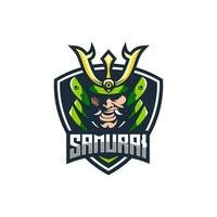 de logo voor een team gebeld samurai vector